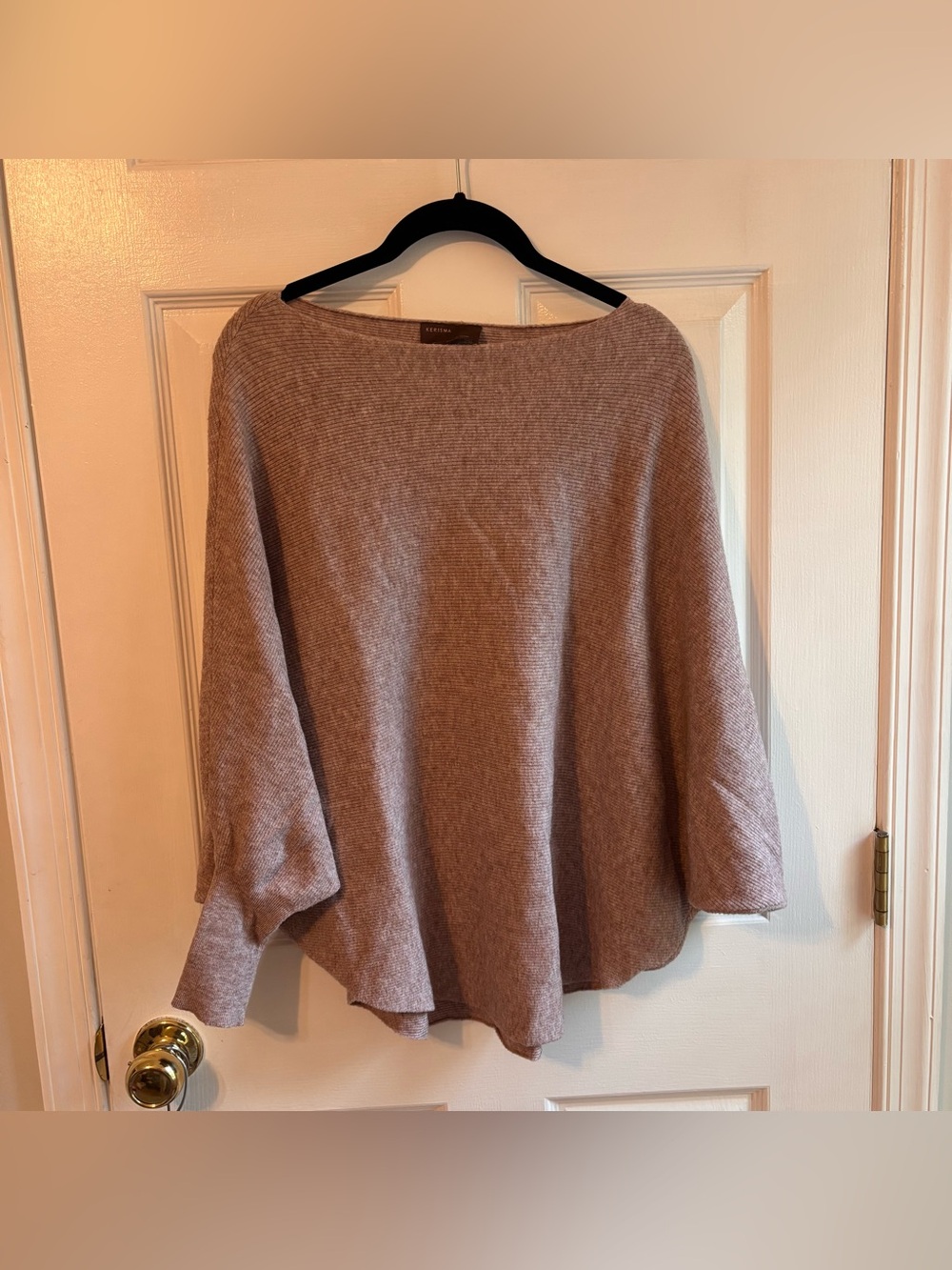 Kerisma Ryu Sweater S/M – Taupe/Mauve Oversized Dolman Knit